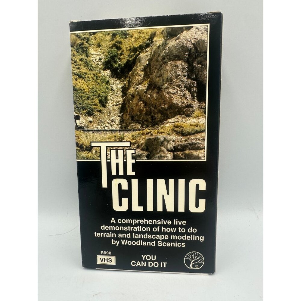 The Clinic By Woodland Scenics VHS 1995 Terrain/Modeling Demo R990 Like New